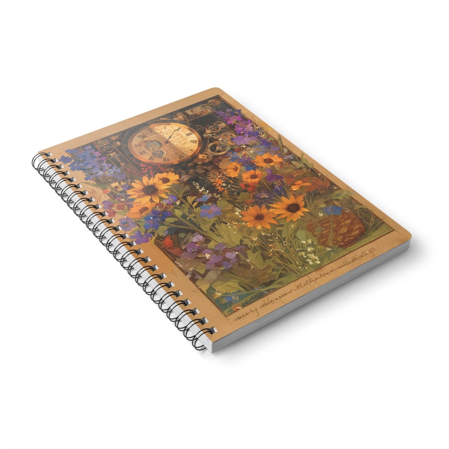 Sol Flowers | A5 Wirobound Lined Notebook - Slash Imagine It