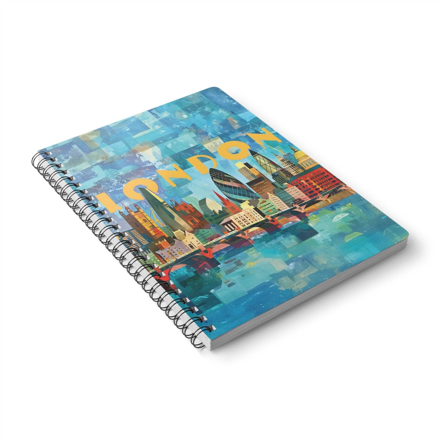 London Blocks | A5 Wirobound Lined Notebook - Slash Imagine It