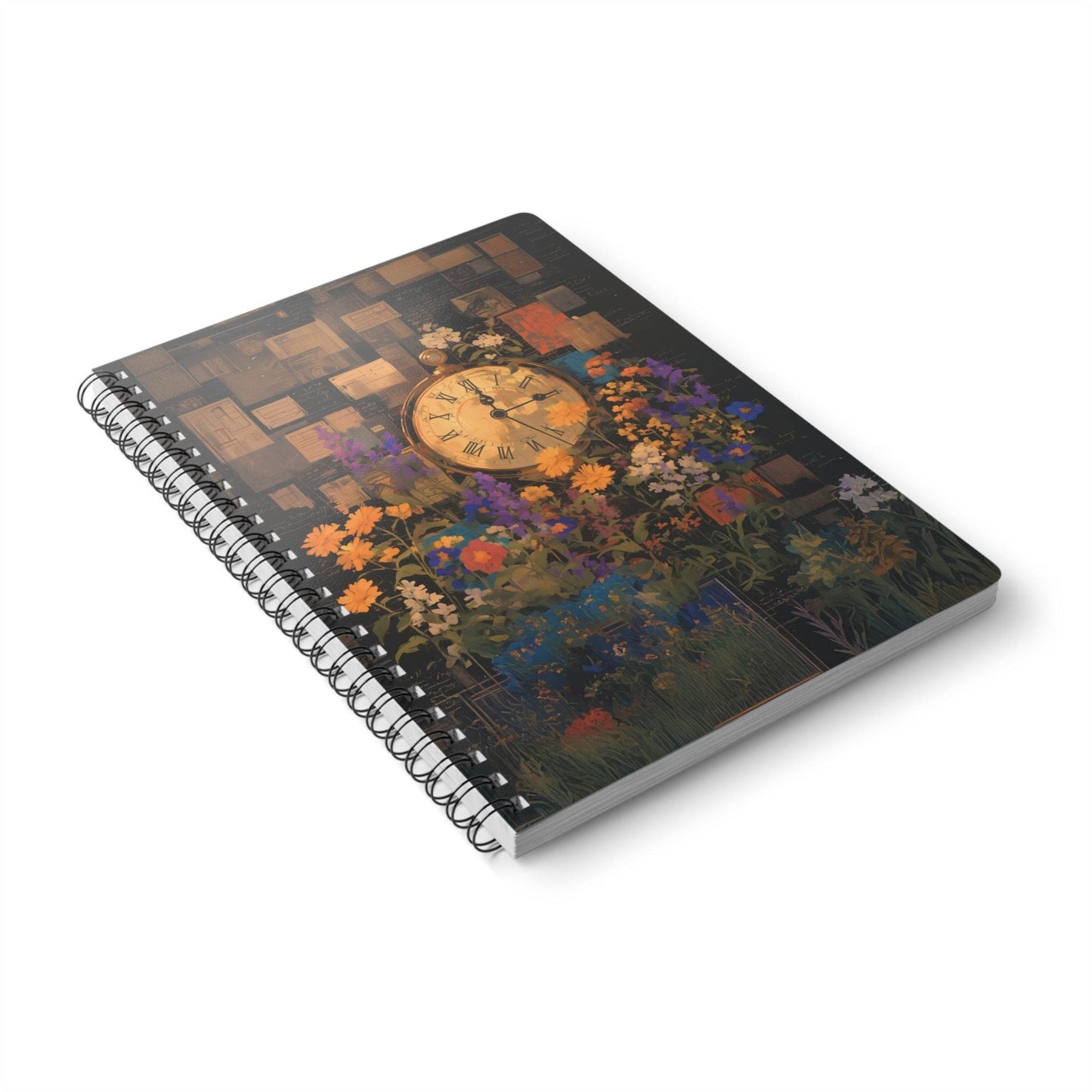 The Timekeeper's Peace | A5 Wirobound Lined Notebook - Slash Imagine It