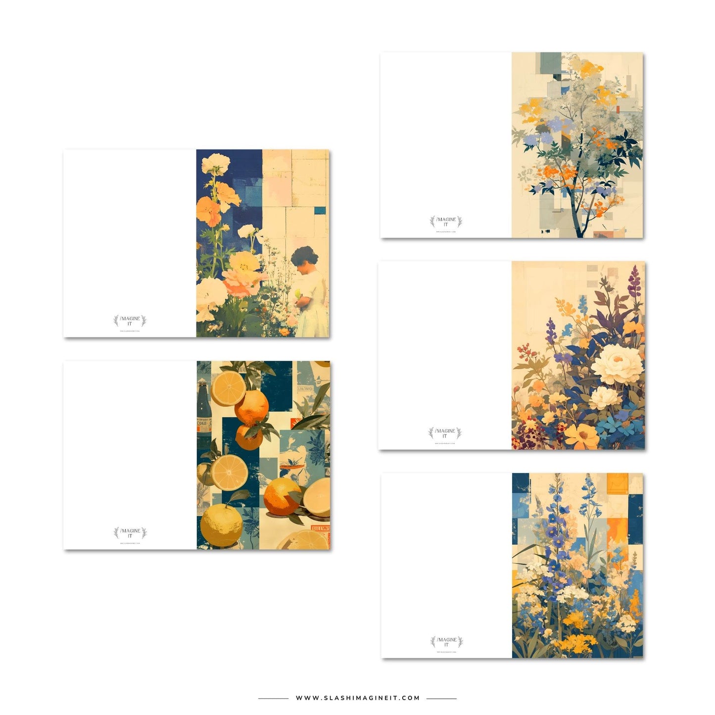 Botanic I | Print at Home Card Bundle - Slash Imagine It