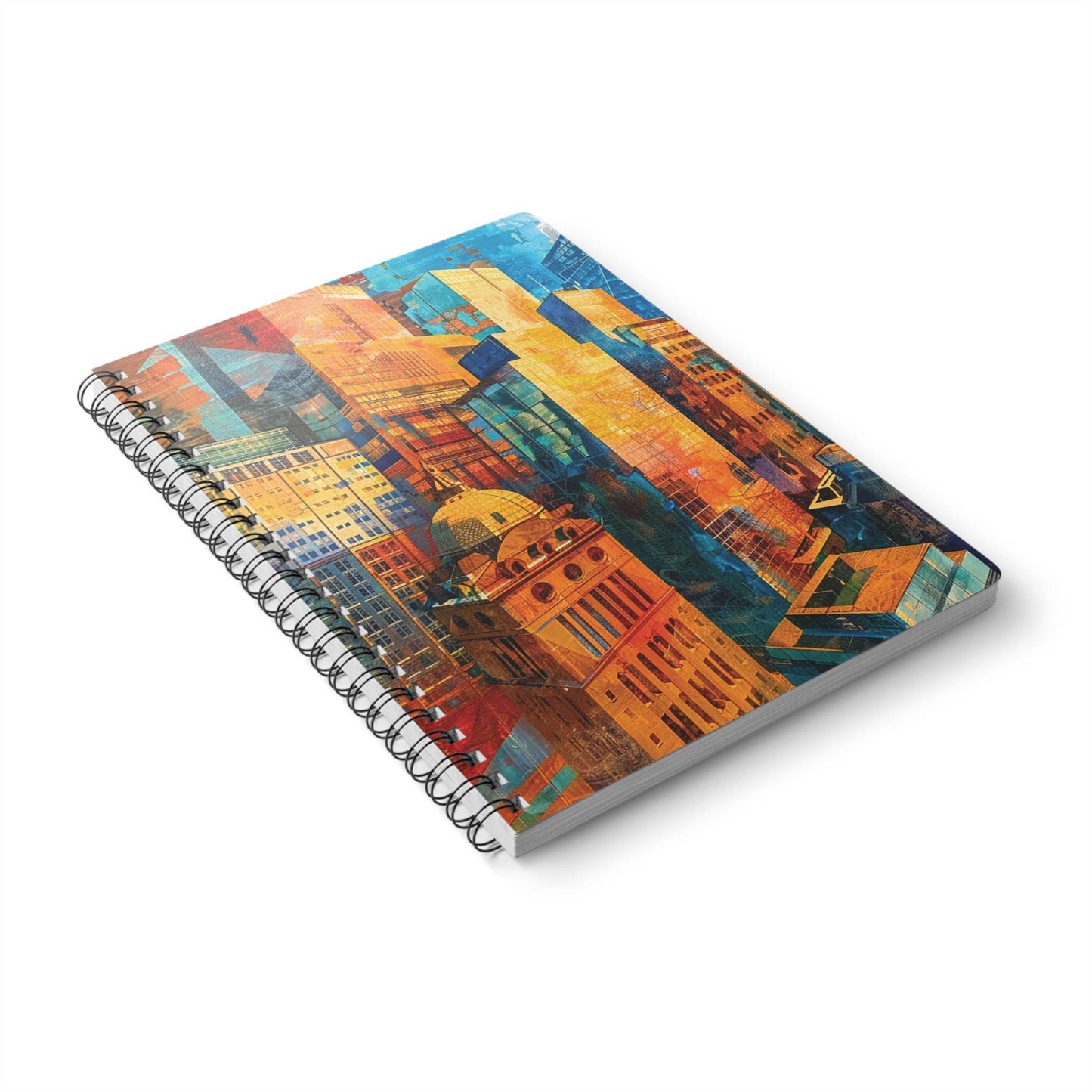 The Rising City | A5 Wirobound Lined Notebook - Slash Imagine It