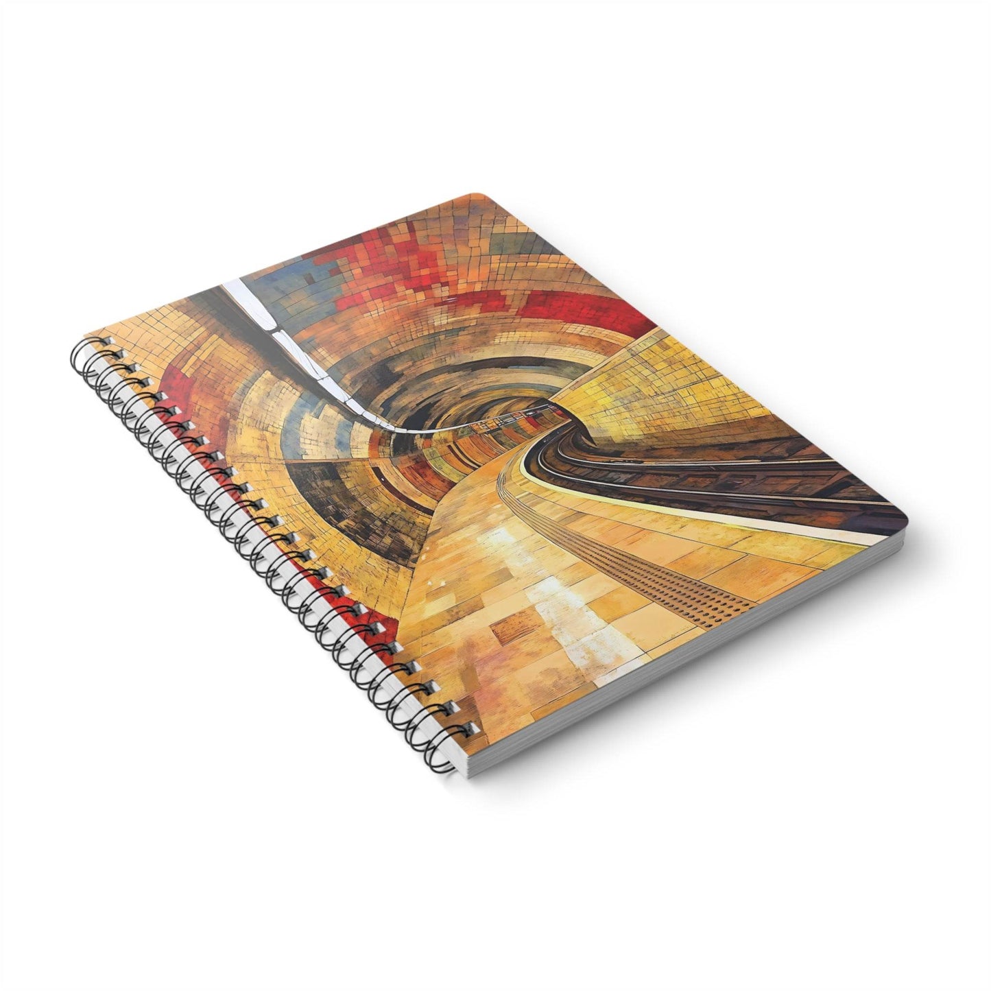 Metro Mosaic | A5 Wirobound Lined Notebook - Slash Imagine It