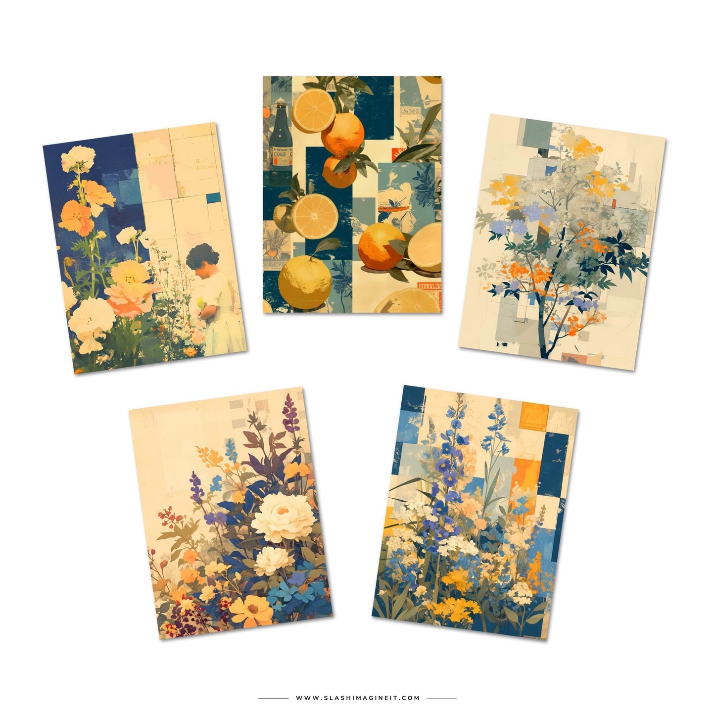 Botanic I | Print at Home Card Bundle - Slash Imagine It