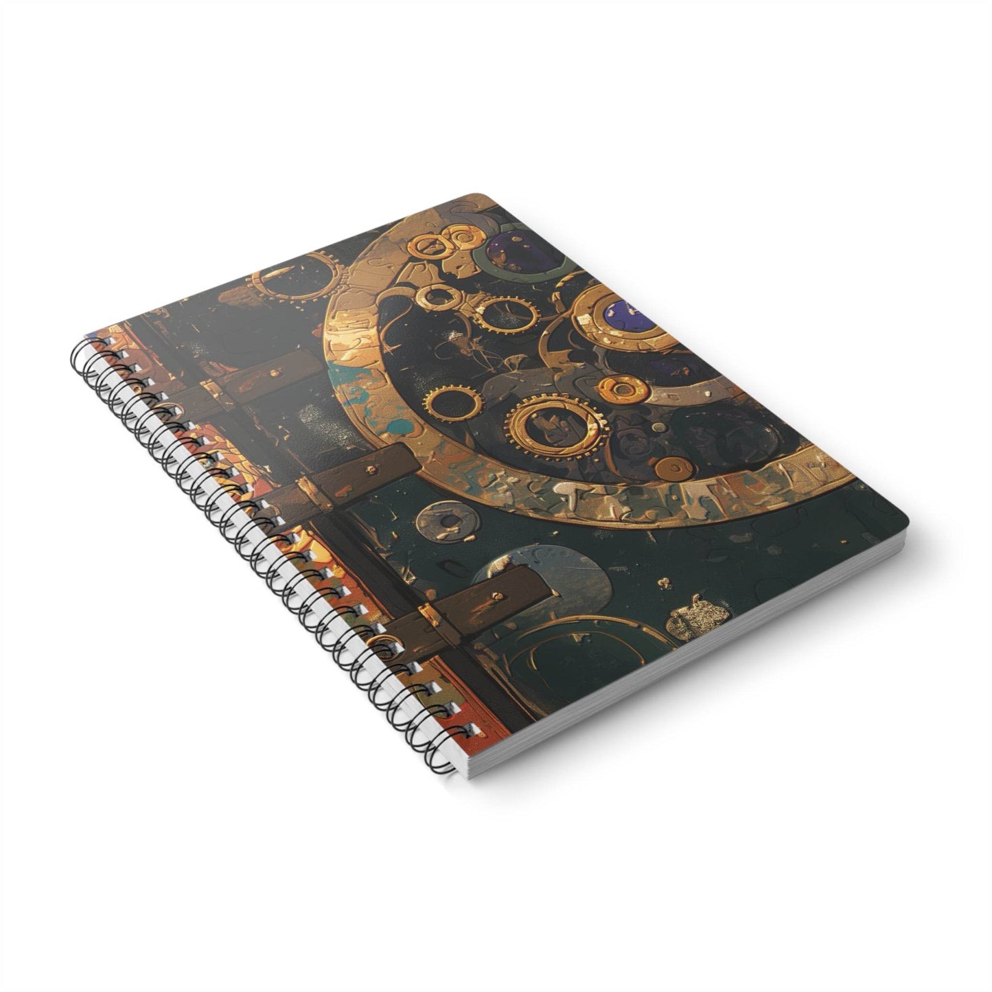 Cog and Clasp | A5 Wirobound Lined Notebook - Slash Imagine It