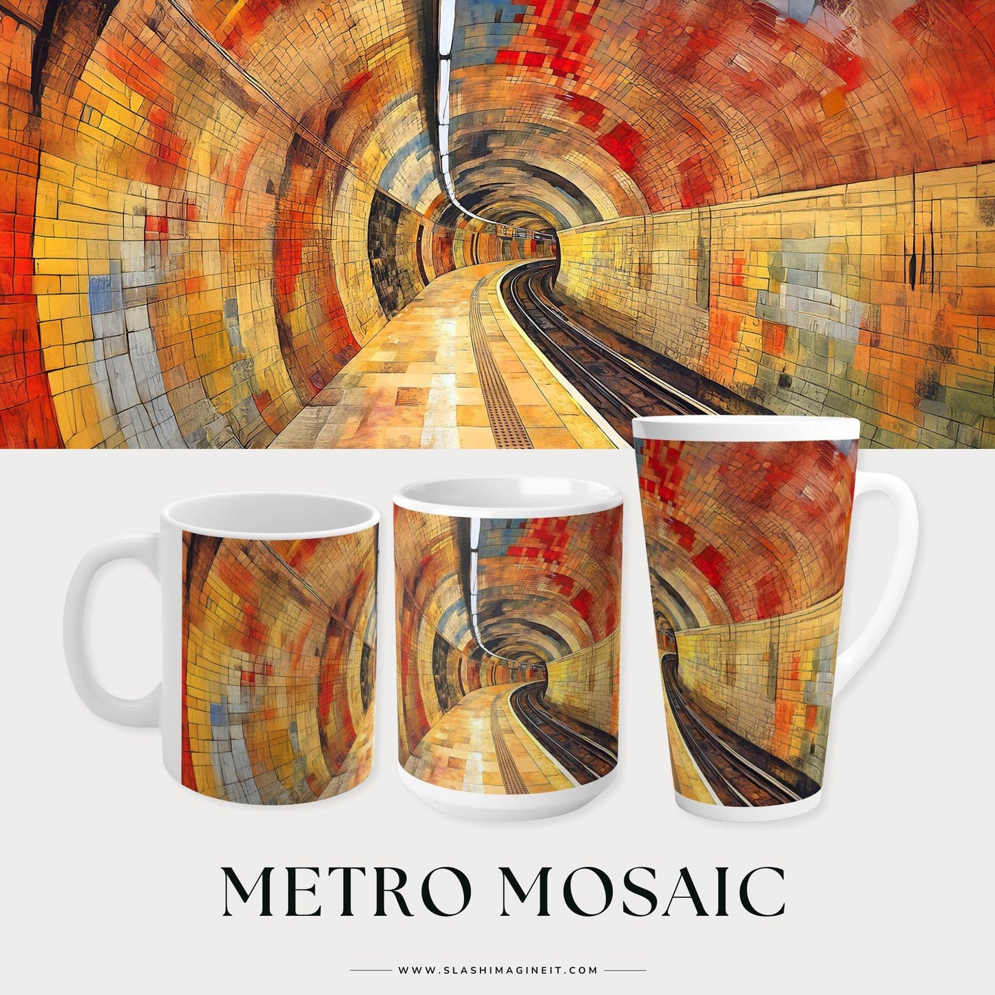 Metro Mosaic | Ceramic Mug - Slash Imagine It