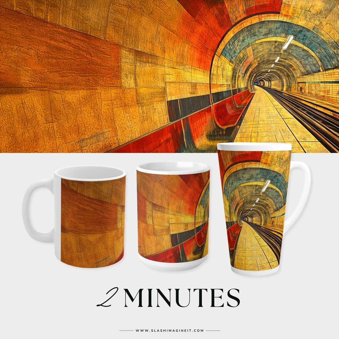 2 Minutes | Ceramic Mug - Slash Imagine It