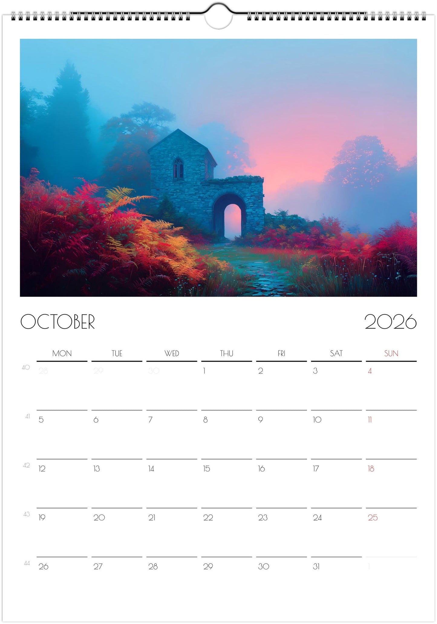 2026 Wall Calendar | London Flowers