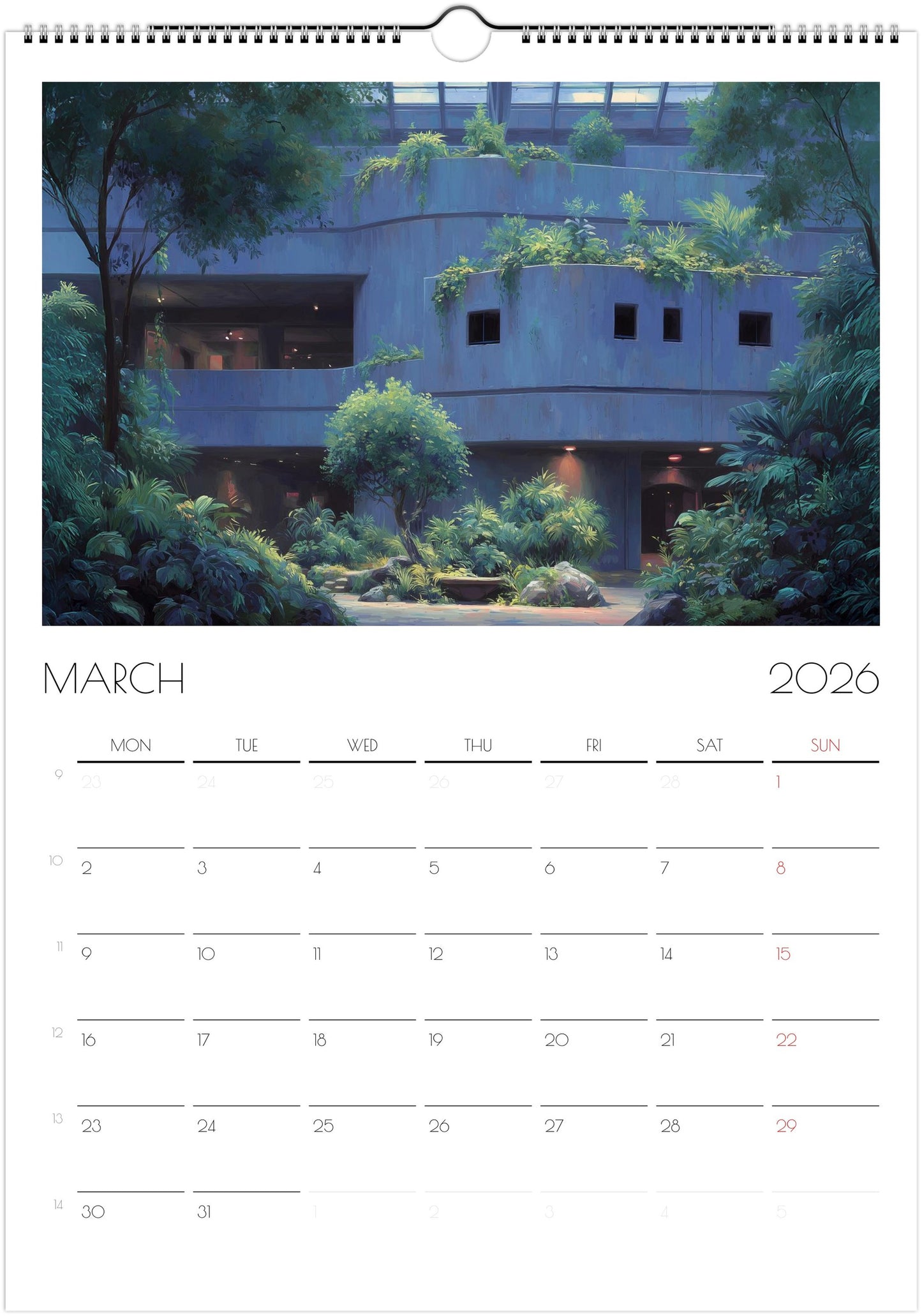 2026 Wall Calendar | London Flowers