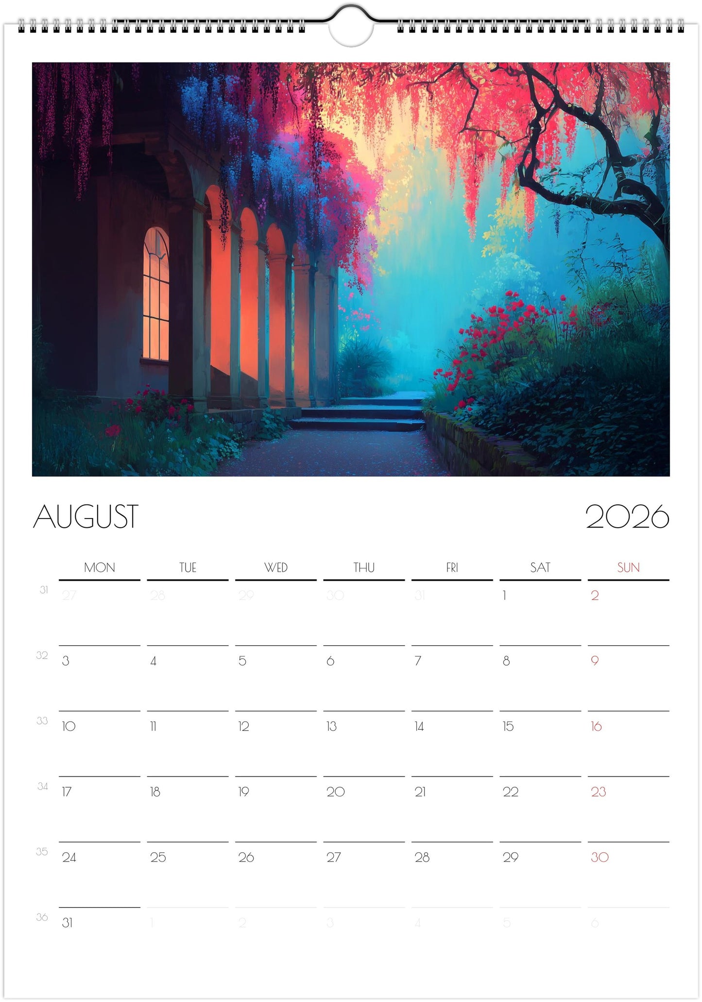 2026 Wall Calendar | London Flowers
