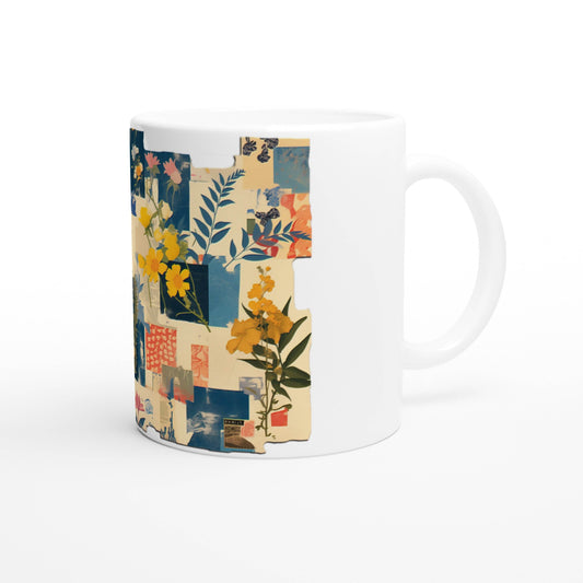 Patchwork Petals | Ceramic Mug - Slash Imagine It