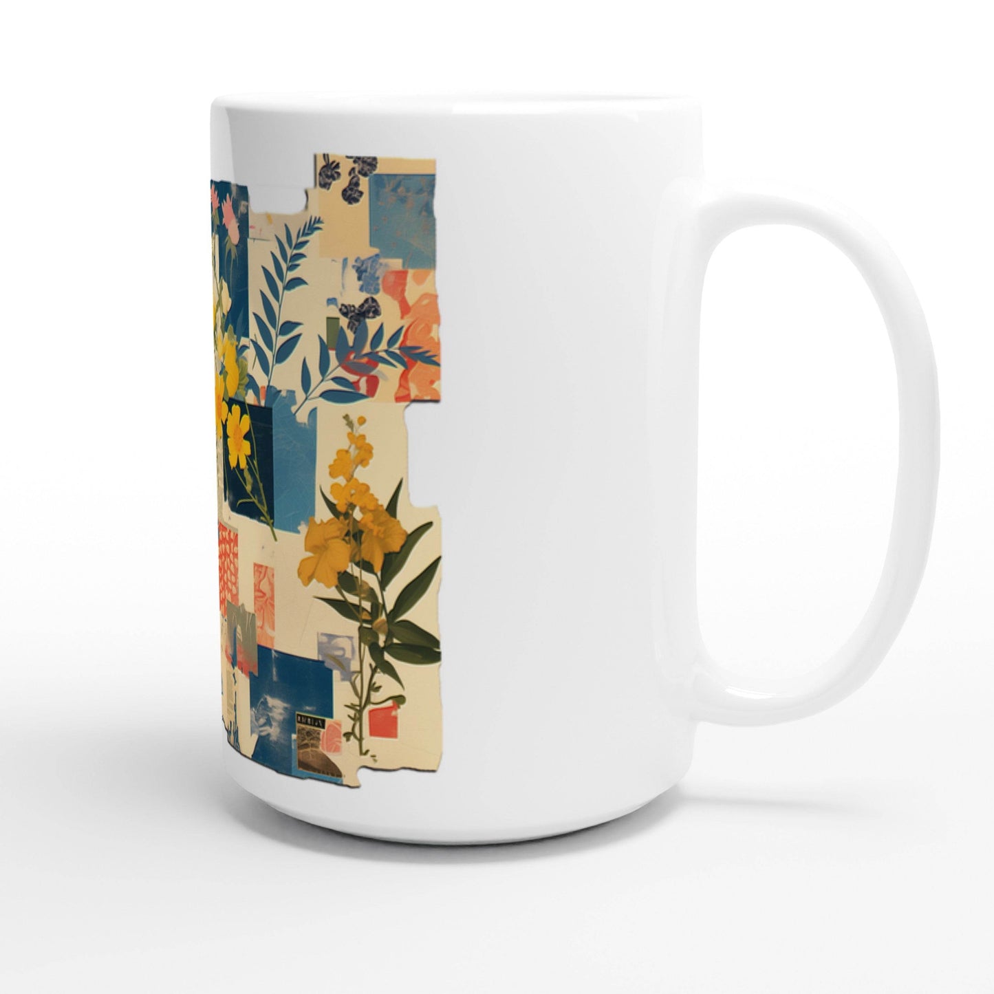 Patchwork Petals | Ceramic Mug - Slash Imagine It