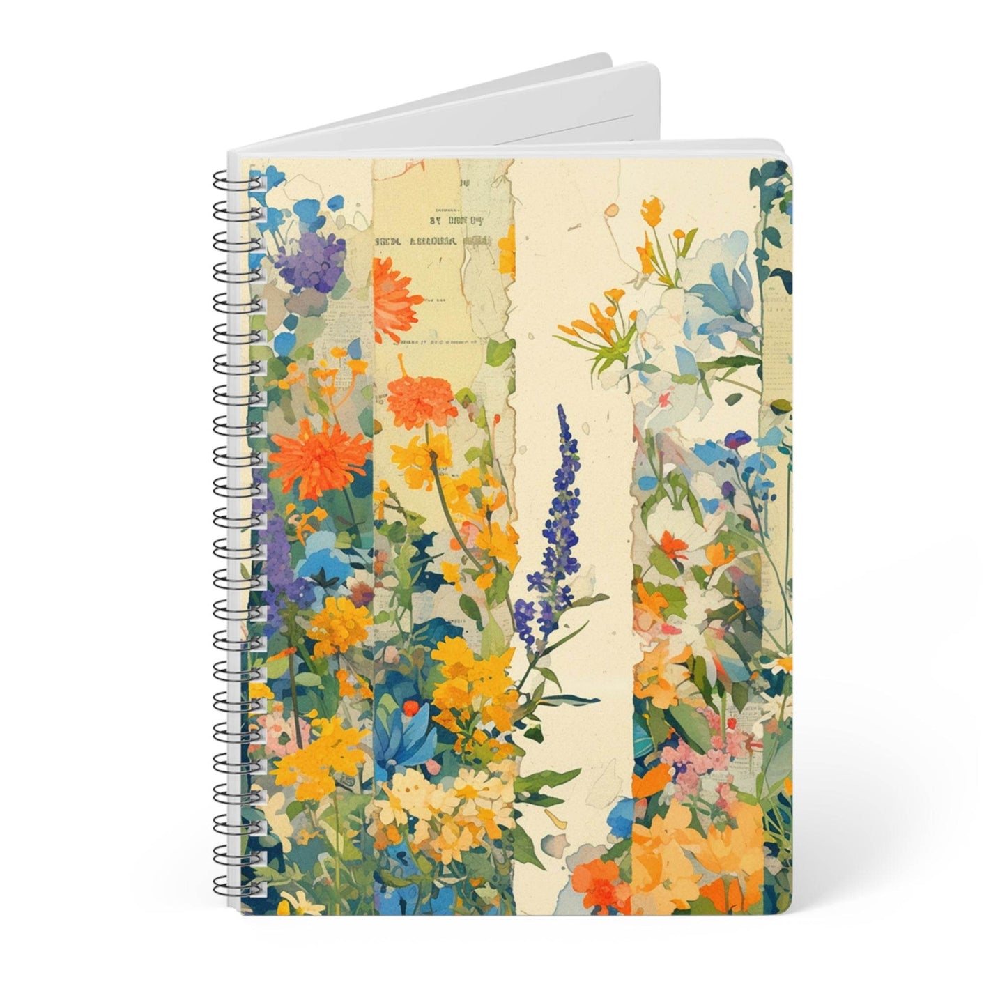 Meadowprint | A5 Wirobound Lined Notebook - Slash Imagine It