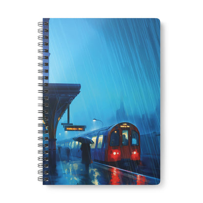 London Downpour | A5 Wirobound Lined Notebook