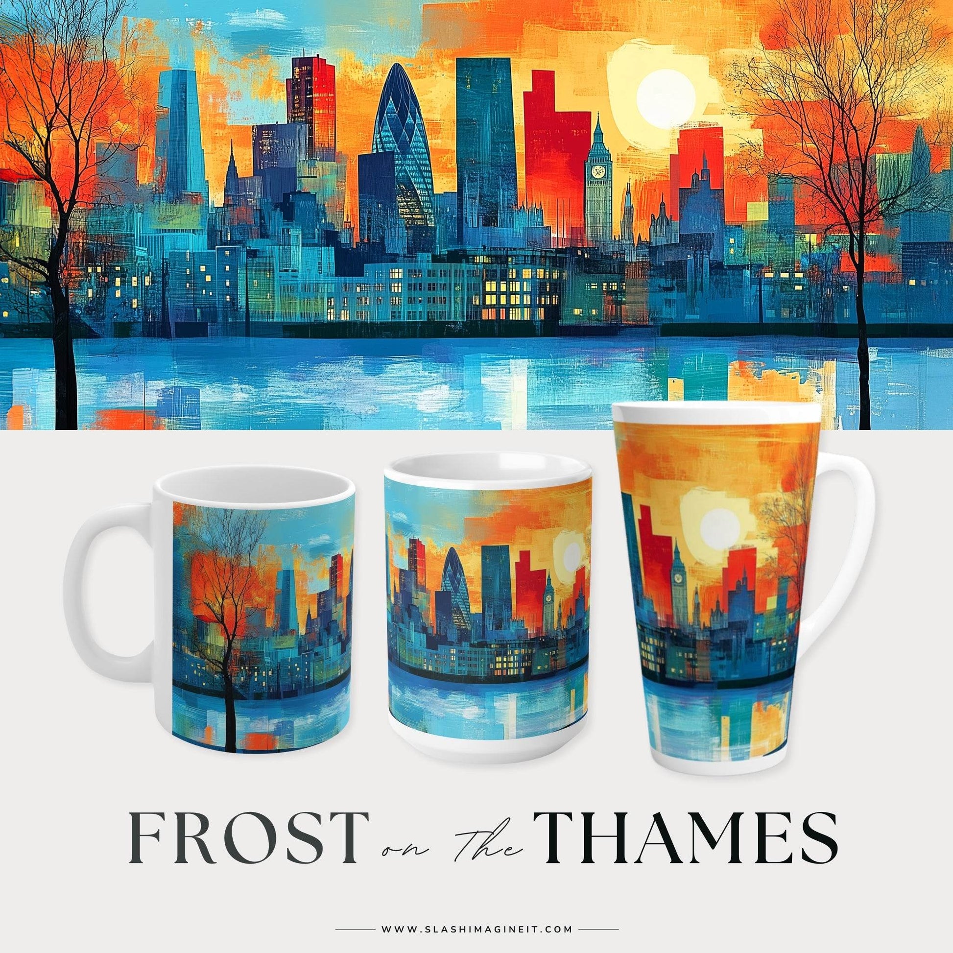 Frost on the Thames | Ceramic Mug - Slash Imagine It