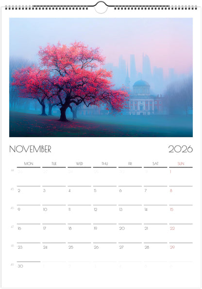 2026 Wall Calendar | London Flowers