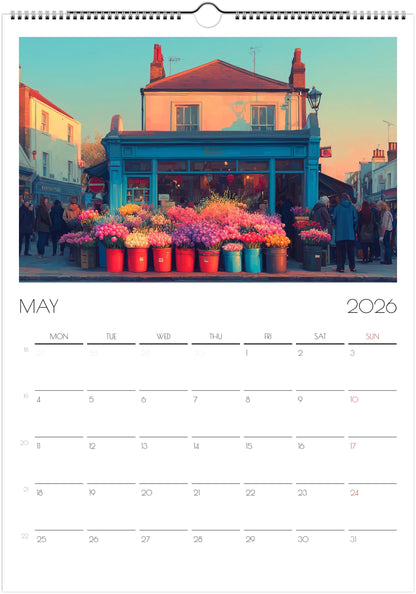 2026 Wall Calendar | London Flowers