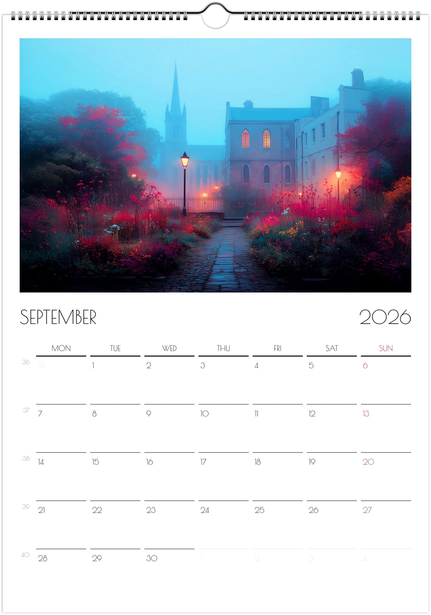 2026 Wall Calendar | London Flowers